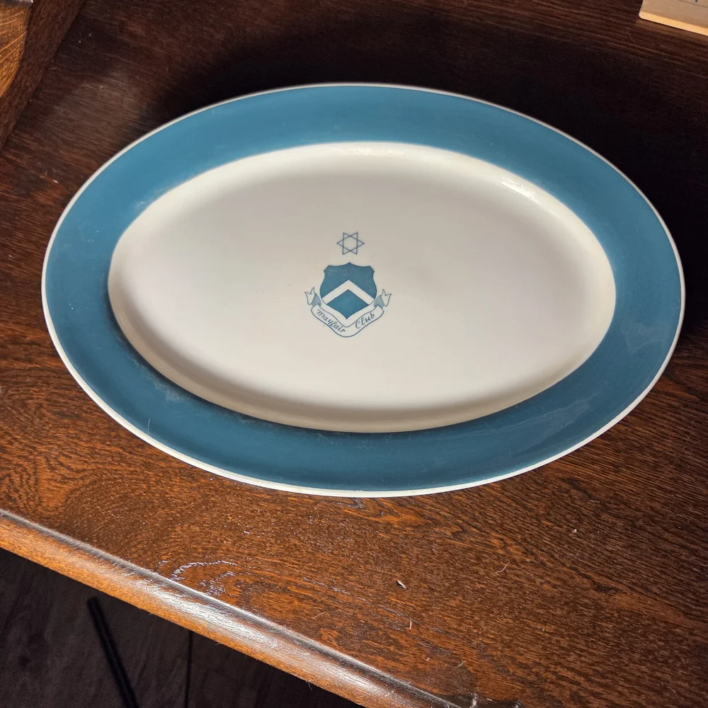 Elegant Blue and White Ceramic Platter